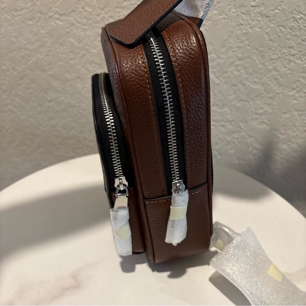 NWT Coach Brown Leather Crossbody Sling Bag for Men - Picture 12 of 13
